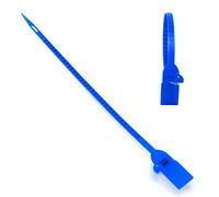 Cable Labels, Reusable Adjustable Cable Ties Tamper Proof Numbered Security Seals Blue Pack of 100 for Luggage