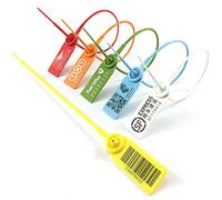 Cable labels, Reusable Adjustable Nylon Cable Ties Multicolor Multiple Sizes Tamper Evident Numbered Seals(Blu,100)