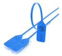 Cable labels, Reusable Adjustable Nylon Self-Locking Cable Ties with Numbered Seals Multicolor Multiple Sizes(Blu,100)