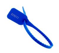 Cable Labels, Reusable Self-Locking Cable Ties Numbered Seals for Luggage Parcel Multicolor Pack of 100(Blu)
