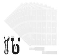 Cable Labels Tags Write on, 30Pcs/Sheets A4 Printable Wire Makers, Self-Adhesive Cord Identifiers Stickers for Network Ethernet, Charging Cords & Computer Wire Management(white-10 Sheets)
