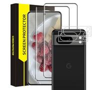 Cable Leader 2+2 Screen Protector for Google Pixel 8 Pro 5G, 9H Hardness, 3D Full Coverage Protective Glass + Camera Protection, No Bubbles, Sensitive Touch, Ultra Clear Google Pixel 8 Pro Screen