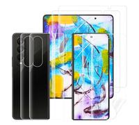 Cable Leader 2+2 Screen Protector for Samsung Galaxy Z Fold 4 5G, Sensitive Touch, Full 3D Bubble-Free, TPU Scratch-Resistant Screen Film, 0.15 mm HD Clear Z Fold 4 Screen Protector + Back Protection