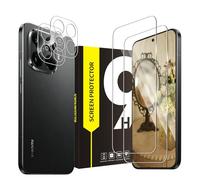 Cable Leader 2+2 Screen Protector for Xiaomi 15T Pro 5G, 9H Hardness Protective Glass + Camera Protection, Bubble-Free, Anti-Oil, 2.5D Cover, Sensitive Touch, HD Clear Xiaomi 15T Pro Screen Protector