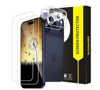 Cable Leader Pack of 2 + 2 Screen Protectors for iPhone 17 Pro 5G, 0.33 mm 2.5D Round Edge Case, Friendly 9H Hardness, Free from Scratches, HD Clear, High Resolution iPhone 17 Pro Protective Glass