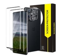 Cable Leader Pack of 2 + 2 Screen Protectors for Oneplus 9 Pro 5G, 3D Full Coverage, Fingerprint ID, Ultra Clear, Crystal Clear, 9H Hardness, Anti-Scratch, Drop-Resistant, Oneplus 9 Pro Film