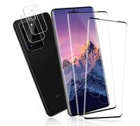 Cable Leader Pack of 2 + 2 Screen Protectors for Samsung Galaxy S20 Ultra 5G, 3D Film with Camera Protection, Scratch-Resistant, Anti-Dust, HD Clear Samsung Galaxy S20 Ultra Screen Protector