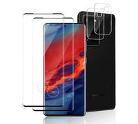 Cable Leader Pack of 2 + 2 Screen Protectors for Samsung Galaxy S20 Ultra 5G, 3D Samsung Galaxy S20 Ultra Film with Camera Protection, Scratch-Resistant, Anti-Dust, HD Clear S20 Ultra 5G Screen