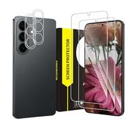 Cable Leader Pack of 2 + 2 Screen Protectors for Samsung Galaxy S26 Plus 5G, Camera Protection, 9H Hardness Protective Glass, Bubble-Free, Sensitive Touch, 2.5D Edge, HD Clear Samsung S26 Plus Screen