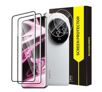 Cable Leader Pack of 2 + 2 Screen Protectors for Xiaomi 14 Ultra 5G, 3D Full Coverage, Fingerprint ID, Ultra Clear Crystal Clear, 9H Hardness, Anti-Scratch, Unbreakable Xiaomi 14 Ultra Film