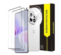 Cable Leader Pack of 2 + 2 Tempered Glass Screen Protectors for Oneplus 13 5G, 3D Full Coverage, Ultra Clear, Crystal Clear, Fingerprint ID, 9H Hardness, Free from Scratches, Drop-Resistant, Oneplus