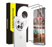 Cable Leader Pack of 2 + 2 Tempered Glass Screen Protectors for Oneplus 13 5G Screen Protector + Camera Film, 3D Full Protection, Bubble-Free, 9H Hardness, Shatterproof, HD High Sensitivity Oneplus 13
