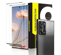 Cable Leader Pack of 2 + 2 Tempered Glass Screen Protectors for Samsung Galaxy Note 20 Ultra 5G, HD Clear Anti-Scratch 9H Hardness Anti-Dust Samsung Note 20 Ultra Screen Protector, Full Coverage