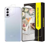 Cable Leader Pack of 2 + 2 Tempered Glass Screen Protectors for Samsung Galaxy S22 5G Screen Protector + Camera Protection, 2.5D Edge 9H Hardness Anti-Scratch Bubble-Free Anti-Oil HD Clear S22 Screen