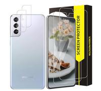 Cable Leader Pack of 2 + 2 Tempered Glass Screen Protectors for Samsung Galaxy S22 Plus 5G Screen Protector + Camera Protection, 2.5D Edge, 9H Hardness, Anti-Scratch, Bubble-Free, Anti-Oil, HD Clear