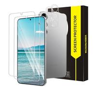 Cable Leader Pack of 2 + 2 Tempered Glass Screen Protectors for Samsung Galaxy S25 Plus 5G, 2.5D 9H Hardness Anti-Scratch Samsung S25 Plus Film, HD Clear Crystal Clear 0 Dust & Bubbles S25 Plus 5G