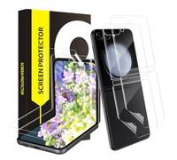 Cable Leader Pack of 2 + 2 Tempered Glass Screen Protectors for Samsung Galaxy Z Flip 6 5G, Back Protection Film, Anti-Scratch Protective Glass, Sensitive Touch, Bubble-Free, HD Clear Z Flip 6 Screen