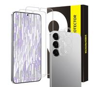 Cable Leader Pack of 2 + 2 Tempered Glass Screen Protectors for Samsung S25 Plus, HD Clear Anti-Scratch Touch Sensitive S25 Plus Screen Protector, 2.5D Round Edge, Case-Friendly, Anti-Shock Protective