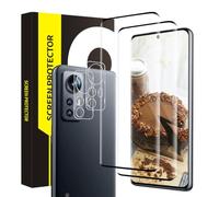 Cable Leader Pack of 2 + 2 Tempered Glass Screen Protectors for Xiaomi 12/12X 5G Screen Protector + Camera Film, 3D Full Protection, Bubble-Free, 9H Hardness Scratch-Resistant, HD Sensitive Touch