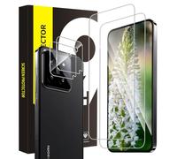 Cable Leader Pack of 2 + 2 Tempered Glass Screen Protectors for Xiaomi 14 5G Screen Protector + Camera Protective Glass, 2.5D Edge, 9H Hardness, Anti-Scratch, Bubble-Free, Anti-Oil, 0.33 mm HD Clear