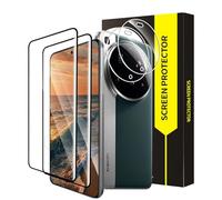 Cable Leader Pack of 2 + 2 Tempered Glass Screen Protectors for Xiaomi 15 Ultra 5G, 3D Full Coverage, Fingerprint ID 9H Hardness, Free from Scratches, Ultra Clear Sensitive Touch Xiaomi 15 Ultra