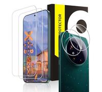 Cable Leader Pack of 2 + 2 Tempered Glass Screen Protectors for Xiaomi 17 Ultra 5G, HD Clear 9H Hardness, Anti-Scratch, Anti-Fingerprint with 17 Ultra Screen Protector, 2.5D Edge Case-Friendly