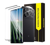 Cable Leader Pack of 2 + 2 Tempered Glass Screen Protectors for Xiaomi Redmi Note 13 Pro Plus 5G, 3D Full Coverage 9H Hardness Anti-Scratch Ultra Clear Fingerprint ID Xiaomi Note 13 Pro Plus