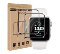 Cable Leader Pack of 2 Screen Protectors for Apple Watch Series 4/5/6/se/se2 (40 mm), Sensitive Touch, Scratch-Resistant Protective Glass, Anti-Bubble, HD Clear View Apple Watch 40 mm Screen Protector