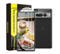Cable Leader Pack of 2 Screen Protectors for Google Pixel 7 Pro, +2 Camera Protection, 3D Edge, 9H Hardness Protective Glass, Anti-Oil, Sensitive Touch, High Definition Pixel 7 Pro Screen Protector