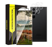 Cable Leader Pack of 2 Screen Protectors for Samsung Galaxy S24 Ultra 5G, + 2 Camera Protection, 3D Edge, No Bubbles Protective Glass, 9H Hardness, Sensitive Touch, HD Clear Samsung S24 Ultra Screen