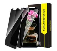 Cable Leader Pack of 2 Screen Protectors for Tempered Glass for iPhone 12 Mini 5G, Bubble-Free Privacy Film, Scratch-Resistant, Sensitive Touch iPhone 12 Mini Anti-Spy Screen Protector