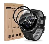 Cable Leader Pack of 2 Tempered Glass for Garmin Forerunner 965 Screen Protector, Fits Perfect Case Friendly Anti-Scratch Anti-Scratch Anti-Scratch Ultra Clear Crystal Clear 0 Dust & Bubbles