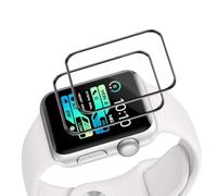 Cable Leader Pack of 2 Tempered Glass Screen Protectors for Apple Watch Series 4/5/6/se/se2/se3 (40 mm) Screen Protector, Scratch-Resistant, 3D Full Cover Sensitive Touch, HD Bubble-Free iWatch 40 mm