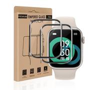 Cable Leader Pack of 2 Tempered Glass Screen Protectors for Apple Watch Series 7/8/9 45 mm, Scratch Free, HD Clear, High Clarity, Sensitive Touch, Perfect Fit Apple Watch 45 mm Screen Protector