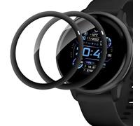 Cable Leader Pack of 2 Tempered Glass Screen Protectors for Garmin Vivoactive 6, 3D Full Screen HD Clear No-Bubble Anti-Scratch Vivoactive 6 Screen Protector, Easy Installation Anti-Shock Protective