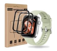 Cable Leader Pack of 2 Tempered Glass Screen Protectors for Huawei Watch Fit 3, HD Clear 0 Dust & Bubbles Anti-Dust Anti-Oil Scratch-Resistant Unbreakable Huawei Fit 3 Screen Protector