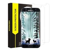 Cable Leader Pack of 2 Tempered Glass Screen Protectors for Samsung Galaxy S7, 2.5D 9H Hardness, Free from Scratches, HD Clear High Resolution 0 Dust & Bubbles S7 Film