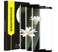 Cable Leader Pack of 2 Tempered Glass Screen Protectors for Samsung Galaxy S9 Protective Glass, 9H Hardness Tempered Glass, 3D Full Coverage, Highly Sensitive, HD No Bubbles S9 Screen Protector Screen