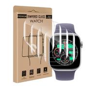 Cable Leader Pack of 4 Screen Protectors for Apple Watch Series 10/11 46 mm, Soft TPU, Anti-Scratch Protective Glass, Sensitive Touch, Waterproof, Ultra Clear Apple Watch 10 46 mm Screen Protector