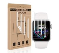Cable Leader Pack of 4 Screen Protectors for Apple Watch Series 4/5/6/se/se2/se3 (40 mm), Flexible TPU, Waterproof, Anti-Scratch Protective Glass, HD Clear Apple Watch 40 mm Screen Protector