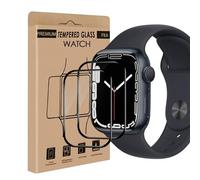 Cable Leader Screen Protector for Apple Watch Series 7/8/9 41 mm, Pack of 2 3D Edge Protective Glass, Sensitive Touch, Anti-Scratch, Bubble-Free, 0.15 mm HD Clear Apple Watch 41 mm Screen Protector