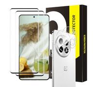 Cable Leader Screen Protector for Oneplus 13 5G, Pack of 2 + 2 9H Hardness Protective Glass + Camera Protection, No Bubbles, 3D Full Coverage, Sensitive Touch, High Definition Oneplus 13 Screen