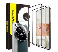 Cable Leader Screen Protector for Xiaomi 15 Ultra 5G Protective Glass, 2 + 2 Pieces 9H Hardness Screen Protector + Lens Film, Scratch-Resistant, 0 Dust & Bubbles, 3D Full Protection, HD Xiaomi 15