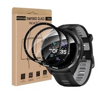 Cable Leader Tempered Glass Screen Protector for Garmin Forerunner 965, Pack of 2, Anti-Bubble Protective Glass, Sensitive Touch, Waterproof, Anti-Scratch, High Definition Forerunner 965 Screen