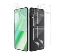 Cable Leader TPU Screen Protector for Samsung Galaxy Z Flip 4 5G, Pack of 2 + 2 Ultra Clear 0.33 mm Anti-Oil Anti-Scratch Samsung Z Flip 4 Screen Protector, Self-Healing No-Bubble Z Flip 4 Film