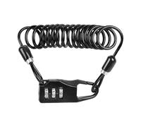 Cable Lock - 1000 mm Scooter Chain Lock | Security Cable Lock Wire with Password, Portable Motorcycle Lock Made of Zinc Alloy, Combination Lock for E-Scooter & Bike, Weatherproof Black