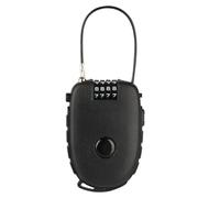 Cable Lock with 4-Digit Combination Lock, Cable Combination Padlocks with 130cm Retractable Cables, for Bike Luggage Helmet Ski Locks