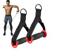Cable Machine Attachment | 2pcs Nonslip Resistance Band D Handles Pull Down Exercise | Gym Training Strength Training Handle