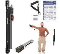 Cable Machine Home Gym, Wall-Mount Exercise & Workout Equipment with Adjustable Resistance, Compact Fitness Equipment, Multi-Functional Trainer for Full Body Strength, Toning, Rehab Training at Home