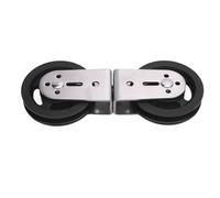 Cable Machine Rotating Dual Pulleys Silent Rotatable Wheel Strong Load Capacity for Home Gym Weight Lifting Equipment Made of Nylon and Stainless Steel